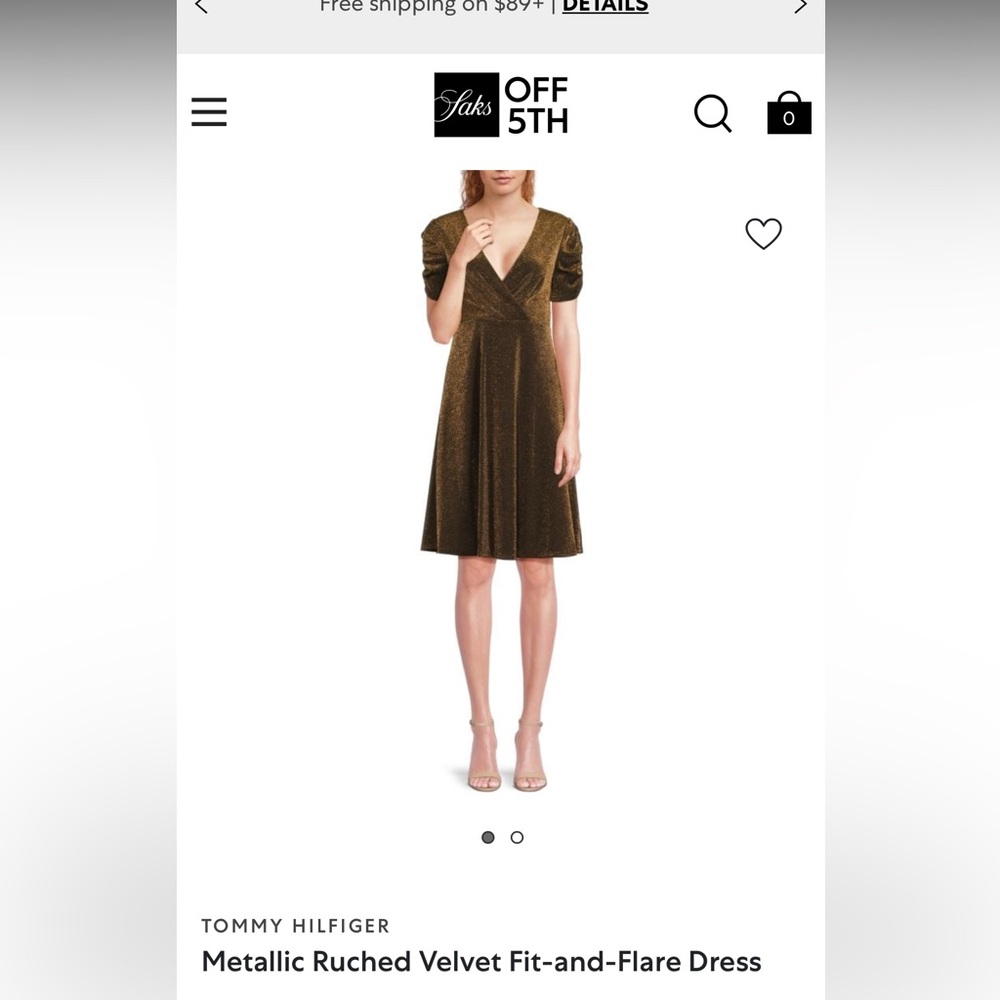 Tommy Hilfiger Brown Midi Dress